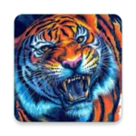 tiger background android application logo